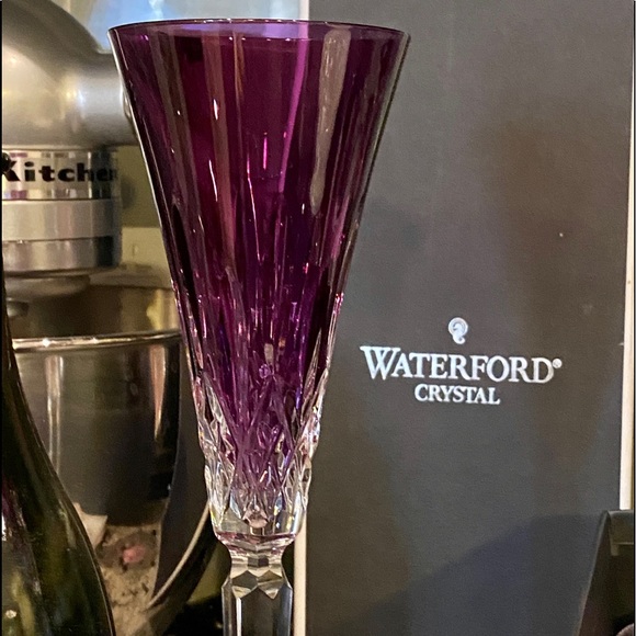 Waterford Crystal Lismore Jewel Amethyst Flute 12β - Picture 4 of 8